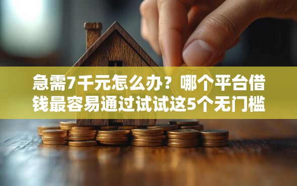 急需7千元怎么办？哪个平台借钱最容易通过试试这5个无门槛平台