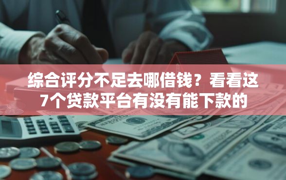 综合评分不足去哪借钱？看看这7个贷款平台有没有能下款的