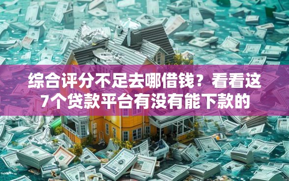 综合评分不足去哪借钱？看看这7个贷款平台有没有能下款的