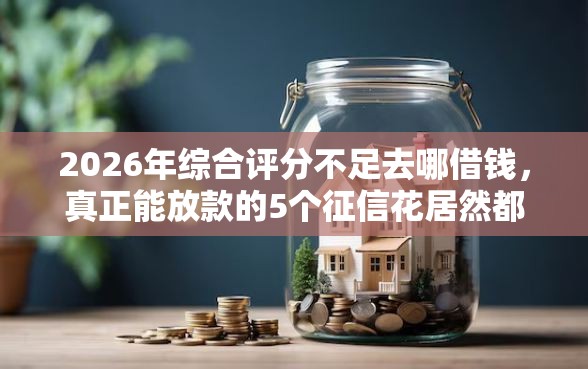 2026年综合评分不足去哪借钱，真正能放款的5个征信花居然都下款的口子推荐