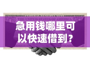 急用钱哪里可以快速借到？2026最新测评10个高利息易通过的贷款平台呢