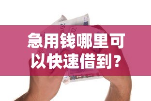 急用钱哪里可以快速借到？这5个黑户公积金贷款口子可以试试