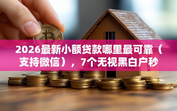 2026最新小额贷款哪里最可靠（支持微信），7个无视黑白户秒过的网贷口子无私分享