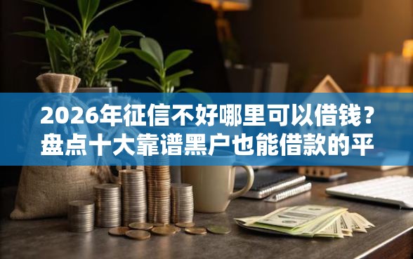 2026年征信不好哪里可以借钱？盘点十大靠谱黑户也能借款的平台
