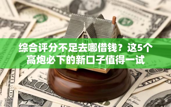 综合评分不足去哪借钱？这5个高炮必下的新口子值得一试