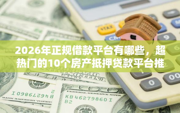 2026年正规借款平台有哪些，超热门的10个房产抵押贷款平台推荐