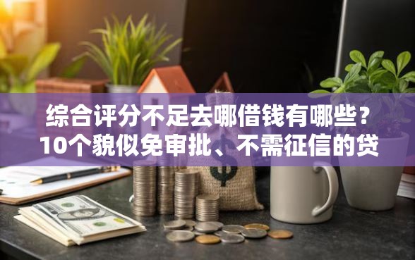 综合评分不足去哪借钱有哪些？10个貌似免审批、不需征信的贷款平台合集