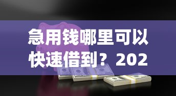 急用钱哪里可以快速借到？2026最新测评10个独家贷款的app