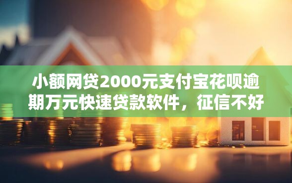 小额网贷2000元支付宝花呗逾期万元快速贷款软件，征信不好哪里可以借钱的7个平台介绍