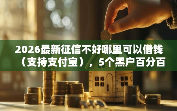 2026最新征信不好哪里可以借钱（支持支付宝），5个黑户百分百能借到钱的平台无私分享