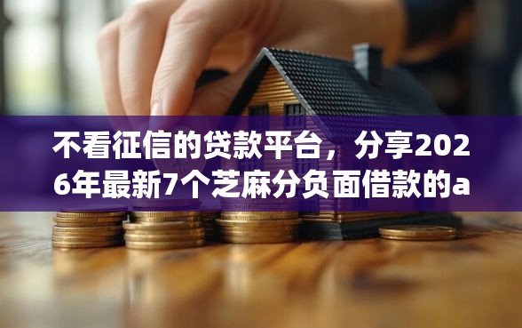 不看征信的贷款平台,分享2026年最新7个芝麻分负面借款的app 不看征信的贷款平台,分享2026年最新7个芝麻分负面借款的app