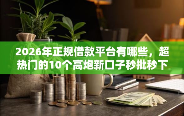 2026年正规借款平台有哪些，超热门的10个高炮新口子秒批秒下款不上征信不用还的推荐