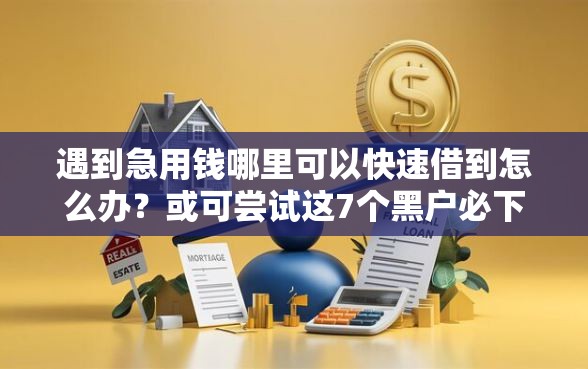遇到急用钱哪里可以快速借到怎么办?或可尝试这7个黑户必下款的口子贴吧推荐 遇到急用钱哪里可以快速借到怎么办?或可尝试这7个黑户必下款的口子贴吧推荐
