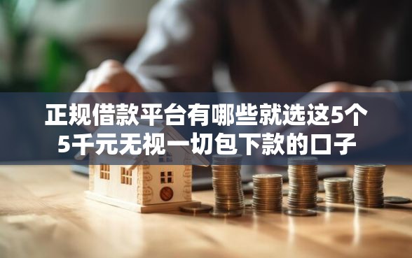 正规借款平台有哪些就选这5个5千元无视一切包下款的口子 正规借款平台有哪些就选这5个5千元无视一切包下款的口子
