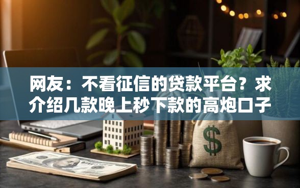 网友：不看征信的贷款平台？求介绍几款晚上秒下款的高炮口子