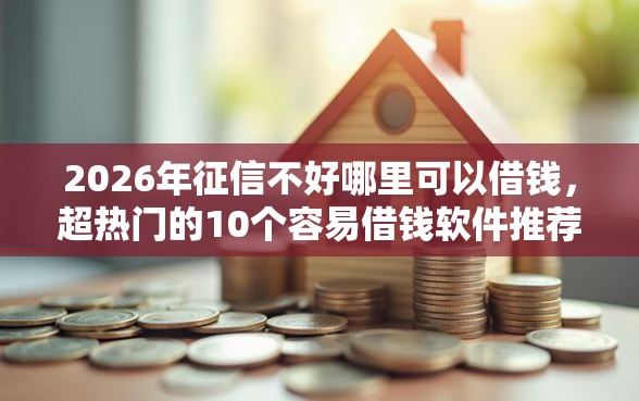 2026年征信不好哪里可以借钱，超热门的10个容易借钱软件推荐